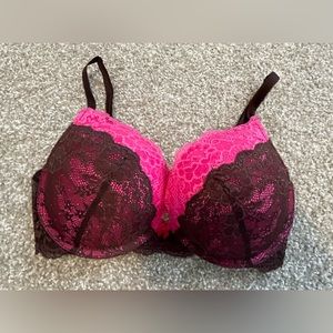 Victoria’s Secret Bra Dream Angels Plunge Size: 36D Brown and Pink
